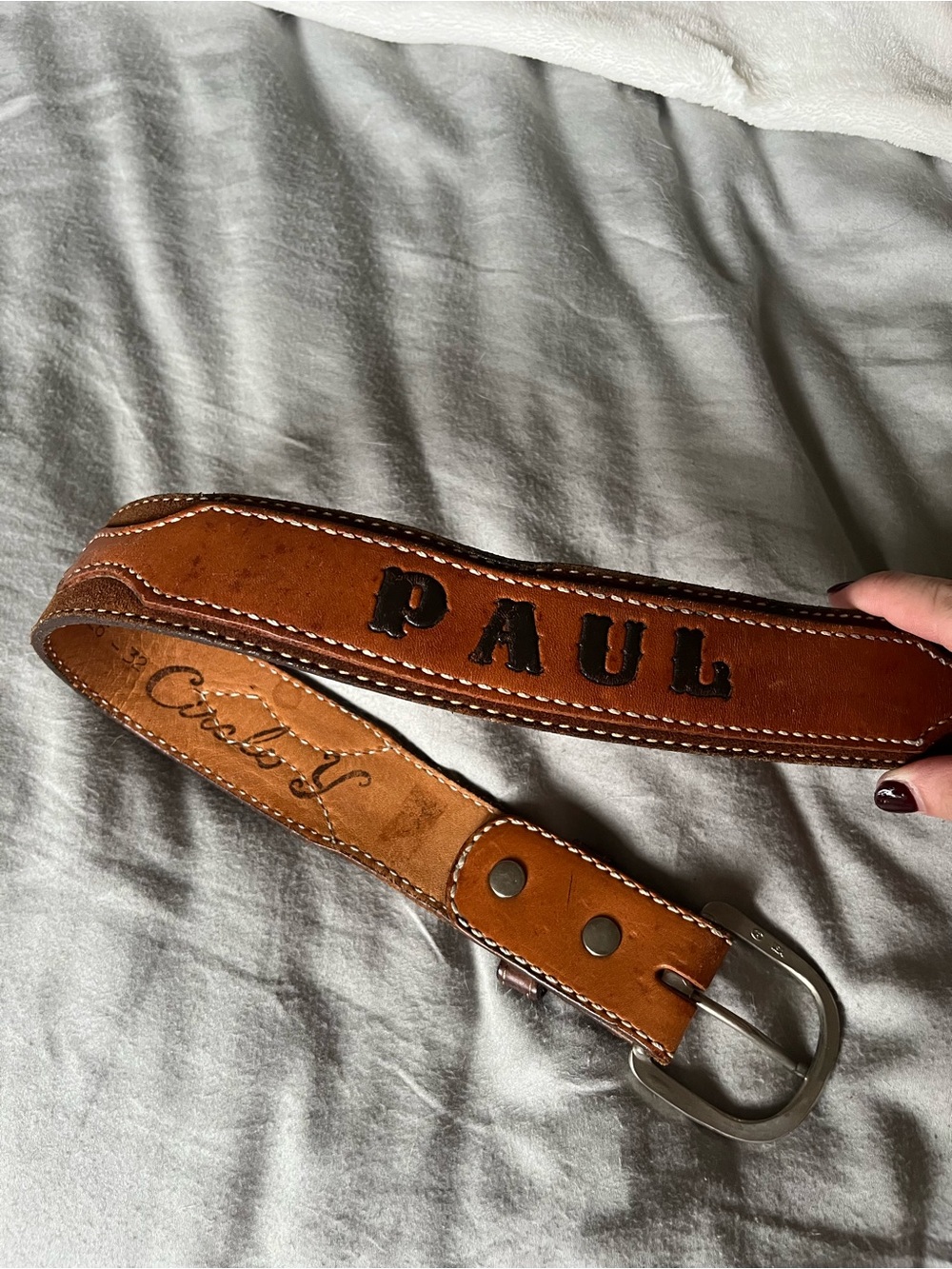 Circle Y vintage belt with Paul branding